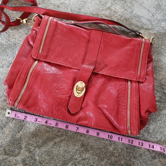 Hype Bags Red Crossbody Bag With Adjustable Strap Top Handle Poshmark